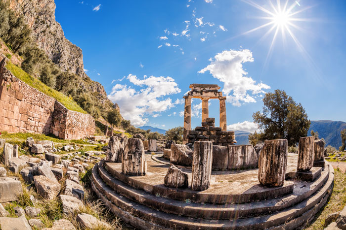 327 Delphi with ruins of the Temple in Greece @ samot DP NEW!